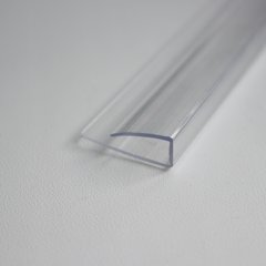 Купить Профиль торцевой Carboglass 8 мм прозрачный (2,1м)