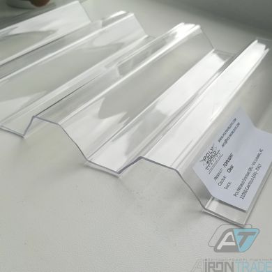 Купить Прозрачный поликарбонат шифер Toplight Greca76 1,4 мм Прозрачный 1265x6000 мм