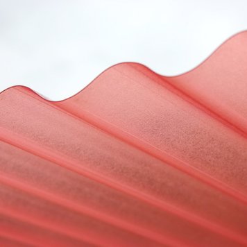 Купити Хвилястий полікарбонат SUNTUF Iron 0,8 мм Червоний 900x2000 мм (прозорий шифер)