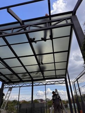 Купить Монолитный матовый поликарбонат Серый графит PALSUN 6 мм Solar Grey 2050x6100 мм