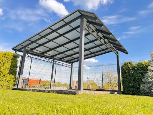 Купить Монолитный матовый поликарбонат Серый графит PALSUN 6 мм Solar Grey 2050x3050 мм