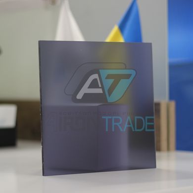 Купить Монолитный поликарбонат матовый Gi Plast 8 мм Space Grey 2050x6100 мм