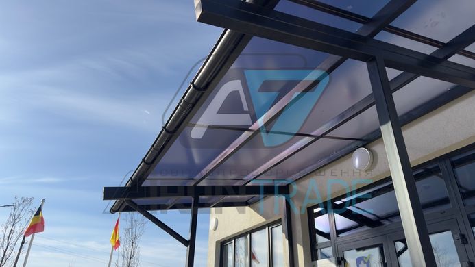 Купить Монолитный поликарбонат матовый Gi Plast 8 мм Space Grey 2050x6100 мм