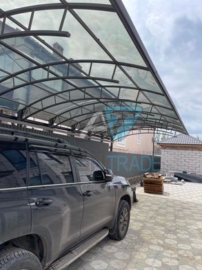 Купити Монолітний полікарбонат Сірий графіт PALSUN 8 мм Grey 2050x1523 мм