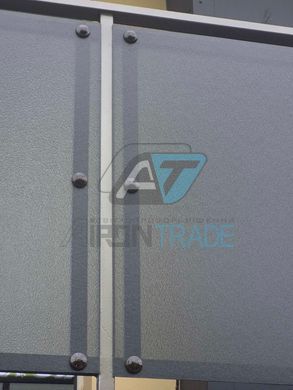 Купить Монолітній полікарбонат PALSUN 4 мм Embossed Grey (колотый лед графит) 2050x6100 мм