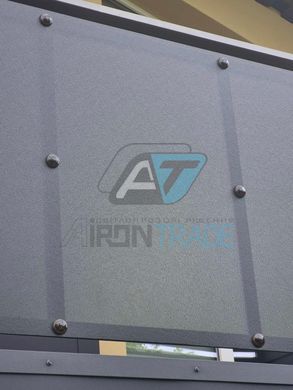 Купить Монолітній полікарбонат PALSUN 4 мм Embossed Grey (колотый лед графит) 2050x6100 мм