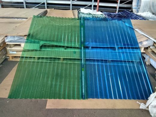 Купить Поликарбонат профилированный SUNTUF Greca76 Зелений 1260x2000 мм