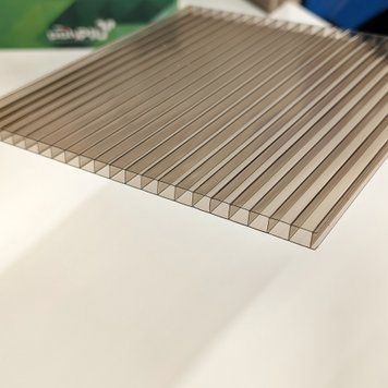 Купити Сотовий полікарбонат CarboPIU Premium 8 мм Бронза 2100x12000 мм